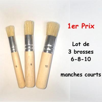 3 brosses a pochoir 6 8 10 promotion