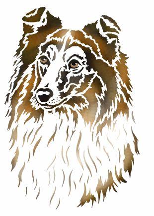 An2009 chien colley pochoir a peindre