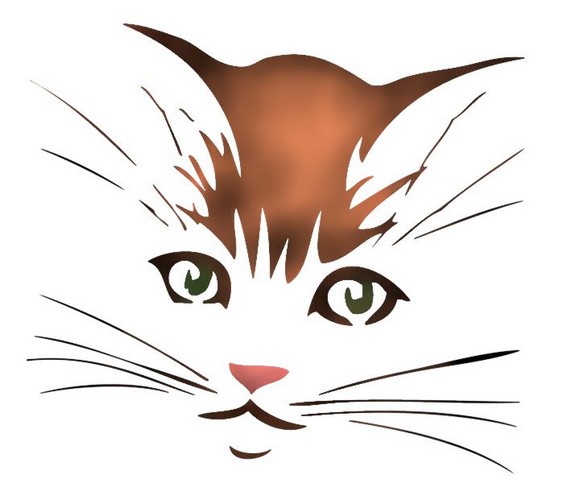 A6 Taille Pochoir - XXSmall Amour Coeur animal de chien de patte de chat Forme Mylar Airbrush Peinture murale Art Pochoir 