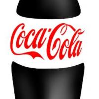 Bouteille de coca cola pochoir a peindre logo marque