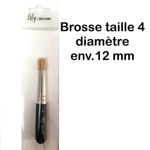 Brosse pochoir taille 4 lily