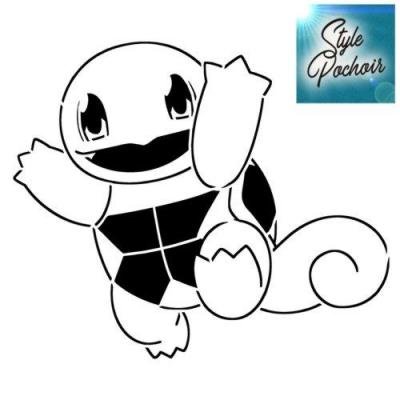 Carapuce pokemon pochoir ppc1 1