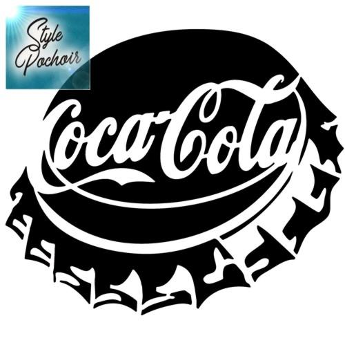 Cc3 capsule coca cola pochoir a peindre style pochoir mon artisane