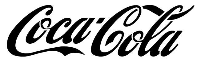 Coca cola pochoir a peindre logo marque