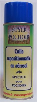 colle repositionnable pour pochoirs et travaux manuels