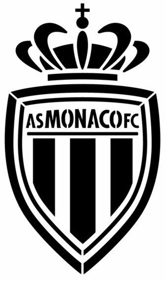 D3203 as monaco foot logo club pochoir a peindre
