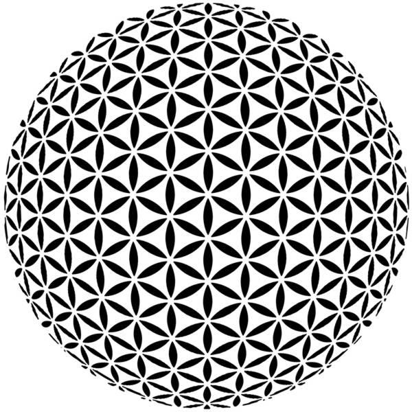 D9784 grande rosace sphere pochoir