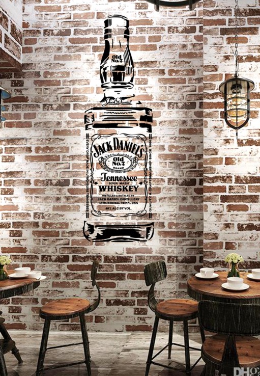 Toile - Bouteilles de Jack Daniels - Peinture sur toile 40x30cm (Décoration  murale sur