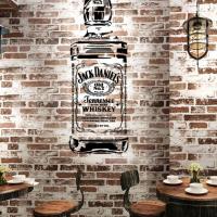 Decor mural bouteille jack daniels pochoir style pochoir mon artisane wall stencil