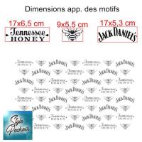 Dimensions motifs jack daniels papier peint