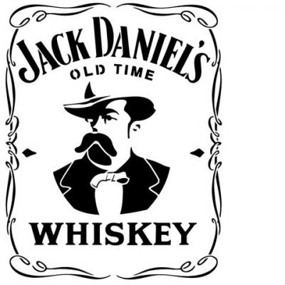 Div87235 pochoir jack daniels whiskey portrait style pochoir