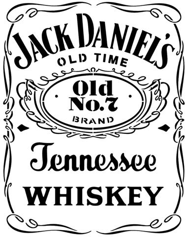 Div87236 pochoir jack daniels whiskey tennessee
