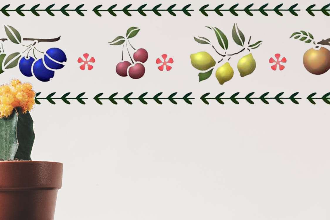 Frise de fruits murale pour cuisine