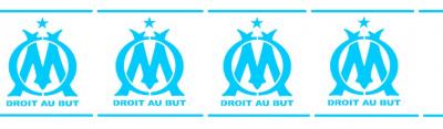 Frise logo om olympique de marseille foot pochoir