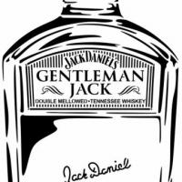 Gentleman jack bouteille jack daneils whiskey pochoir a peindre stylepochoir monartisane