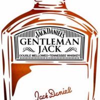 Gentleman jack bouteille jack daneils whiskey pochoir a peindre stylepochoir