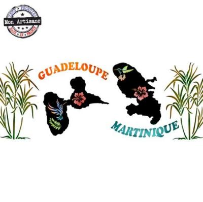 Gm98 pochoir guadeloupe martinique mon artisane