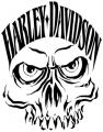 Hd18 harley davidson crane pochoir skull stencil