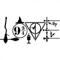 Hp23 harry potter love pochoir