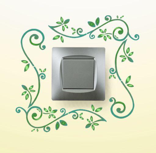 Interrupteur feuille fer forge