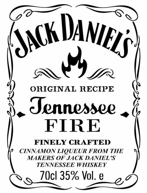 Jack daniels fire pochoir a peindre stencil style pochoir mon artisane d81254 
