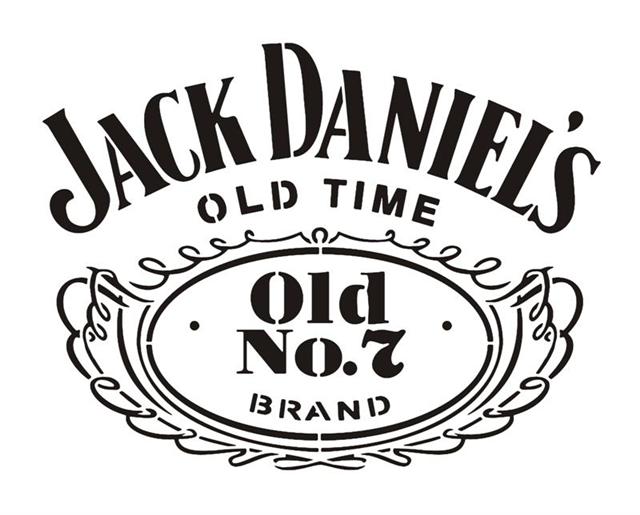 Jack daniels logo pochoir whisky