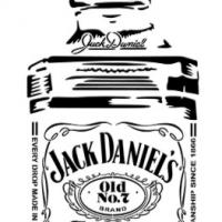 Jack daniels pochoir bouteille style pochoir jack daniels bottle stencil mon artisane pp