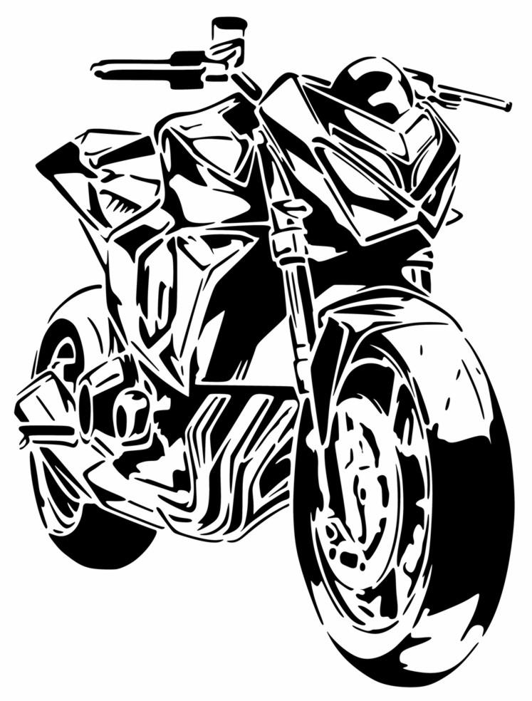 Kawasaki z800 moto pochoir a peindre