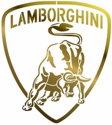 Lamb1 pochoir lamborghini logo voiture style pochoir
