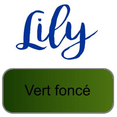 Lily artemio blanc vert fonce