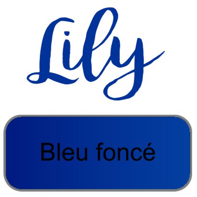 Lily artemio bleu fonce