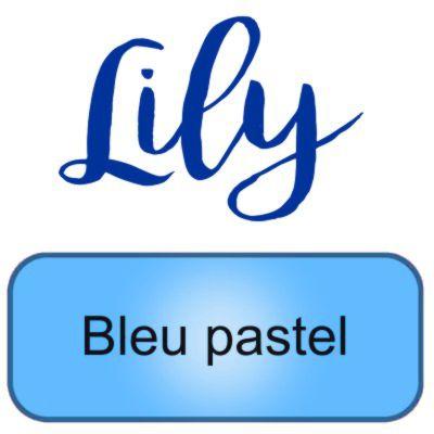 Lily artemio bleu pastel clair blue peinture pochoir