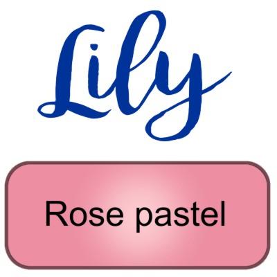 Lily artemio rose pastel pink peinture pochoir