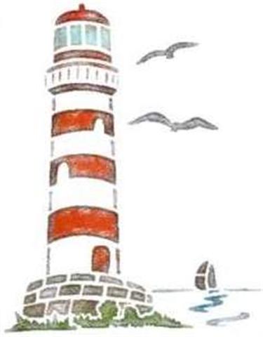 M051 phare pochoir style pochoir