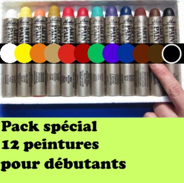 Pack promo 12 peintures solides markal student 12 couleurs