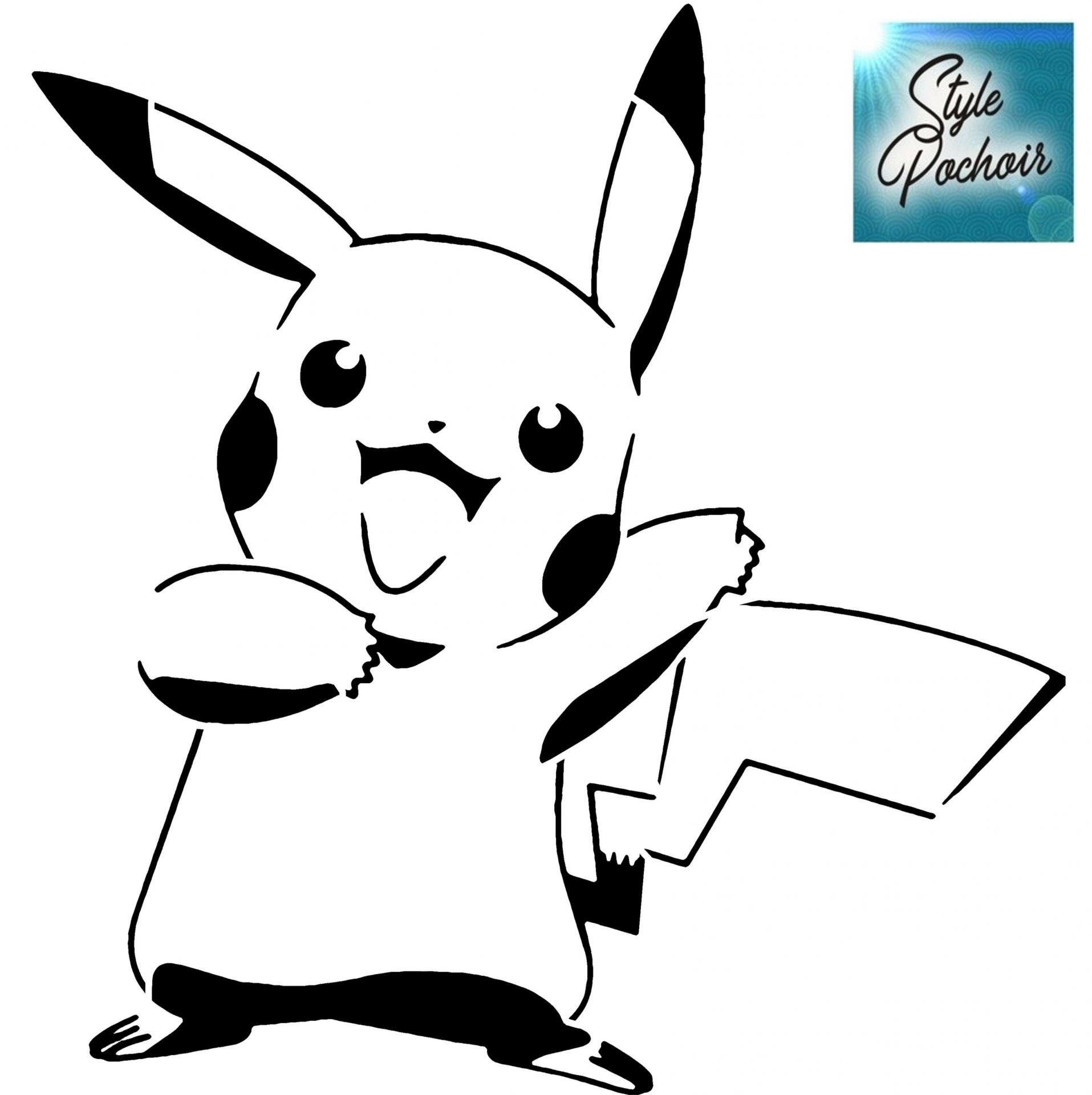 Papier peint ou photo murale dessins pokemon pikachu pour enfants