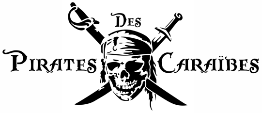 Pir45 pirate des caraibes pochoir