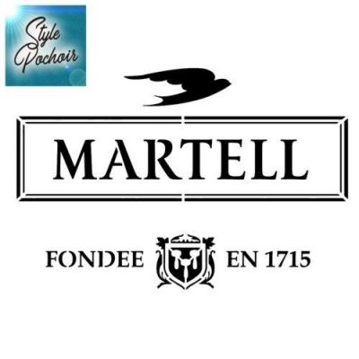 Pochoir champagne martell mart01