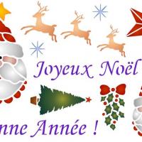 Pochoir de noel scrapbooking style pochoir