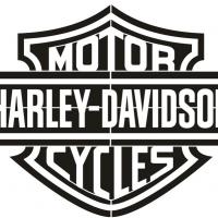 Pochoir harley davidson motor cycles