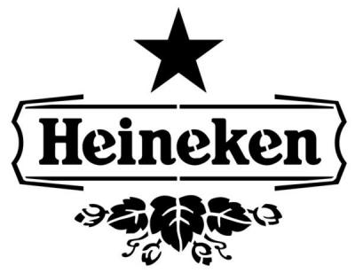 Pochoir heineken biere a peindre style pochoir