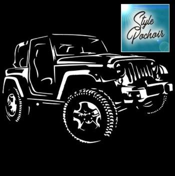 Pochoir jeep voiture a peindre