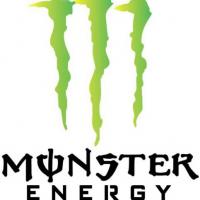 Pochoir monster energy logo marque a peindre vert noir