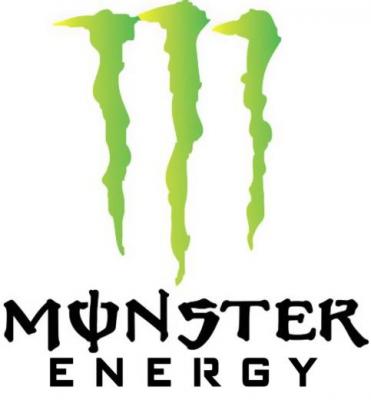 Pochoir monster energy logo marque a peindre vert noir