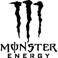 Pochoir monster energy logo marque a peindre