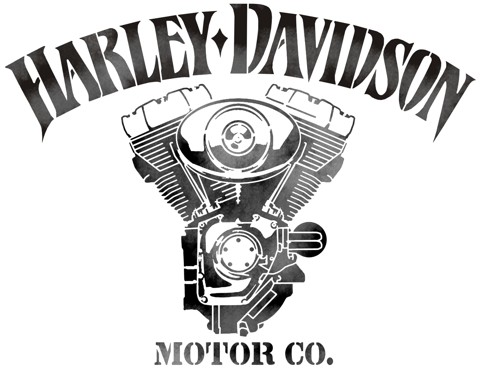 Pochoir moteur harley davidson en plastique reutilisable mon artisane bikers