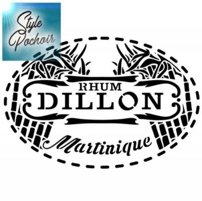 Pochoir rhum dillon a peindre style pochoir