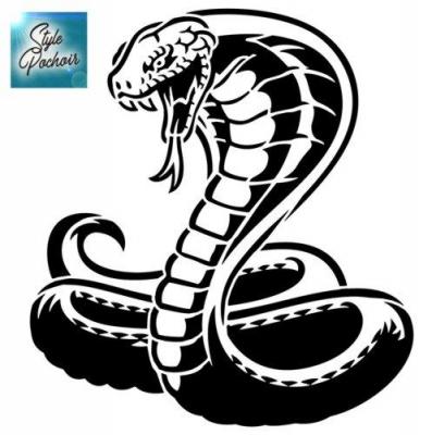 Pochoir serpent cobra cob24 stylepochoir mon artisane