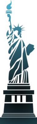 Pochoir statue de la liberte new york div1011 usa stencil 