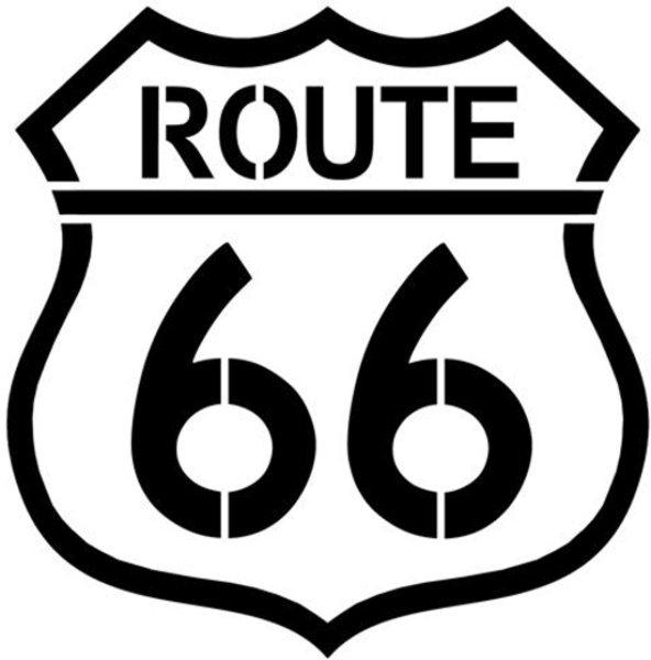 Rd66 pochoir route 66 style pochoir 66 road stencil